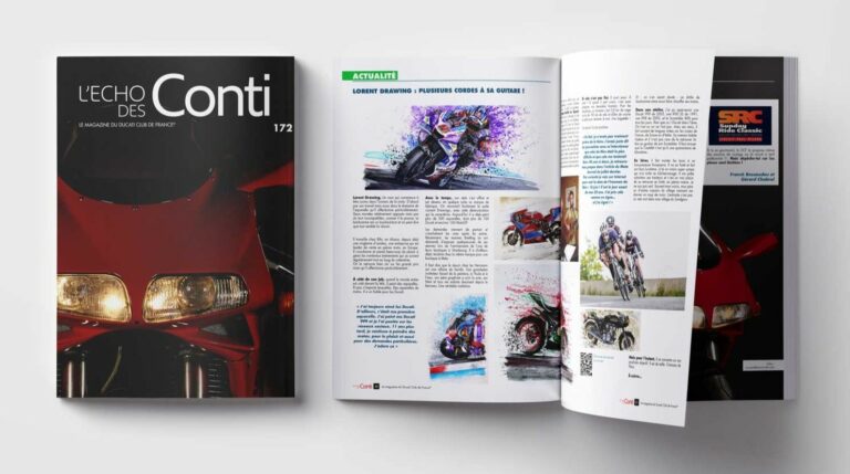 magasine moto mise en page